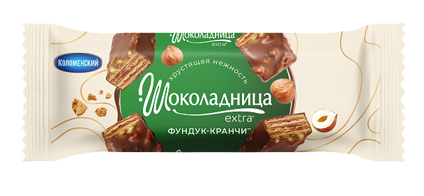 Вафельный десерт Шоколадница Extra "Фундук-кранчи", 32 г